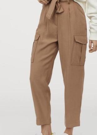 ❤️новые брюки карго h&m высокая посадка