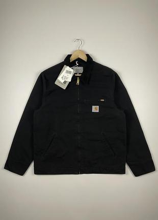 Куртка carhartt wip detroit jacket оригинал черная мужская ветровка джинсовка на весну