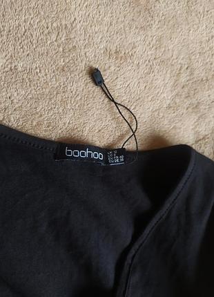 Базовый хлопковый стильный брючный комбинезон с имитацией запаха5 фото