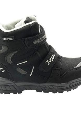 Зимові термо черевики bugga waterproof не промокають чорні8 фото