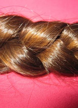 Волосся натуральне довге на перуку чи нарощування км1807 темне каштан8 фото