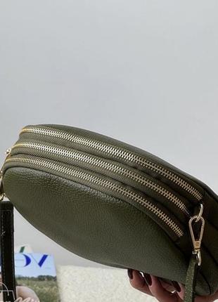 Кожаная сумка кросс-боди италия2 фото