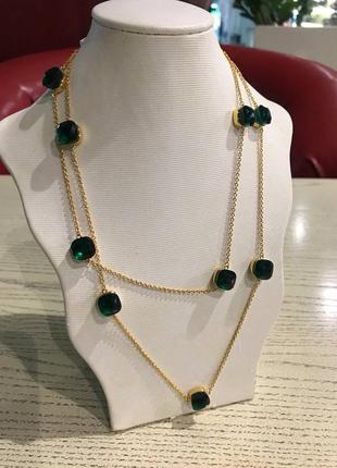 Брендовое колье в позолоте