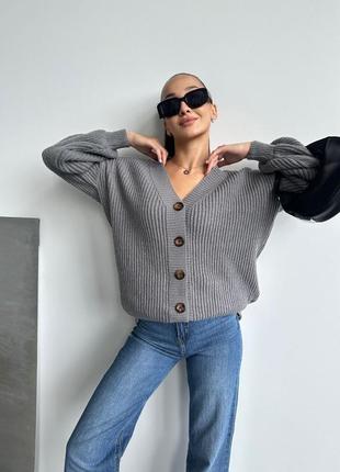 Теплий кардиган-накидка