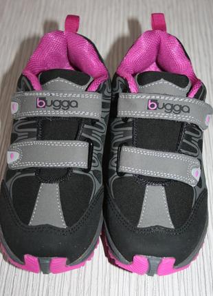 Детские кроссовки softshell bugga серо-розовые6 фото