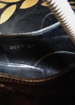Gianni barbato туфлі розмір 39.25 см по устілці10 фото