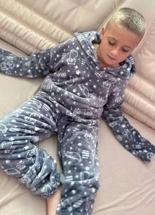 Дитячі піжамкі полірована махра!5 фото