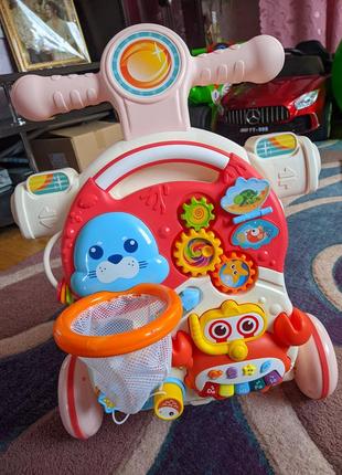 Каталка - ходунки, толокар для малюка 4 в 1