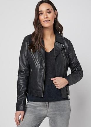 Шкіряну куртку leather biker jacket next p.101 фото