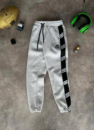 Теплые спортивные штаны adidas адидас1 фото