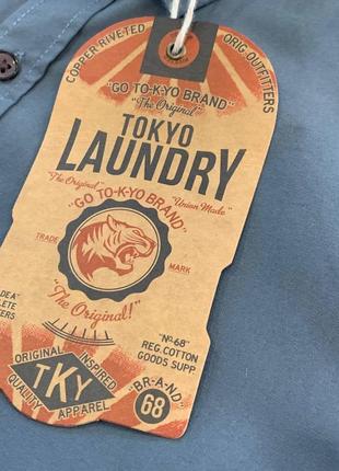 Новая мужская рубашка в сером цвете от laundry tokyo (л)7 фото