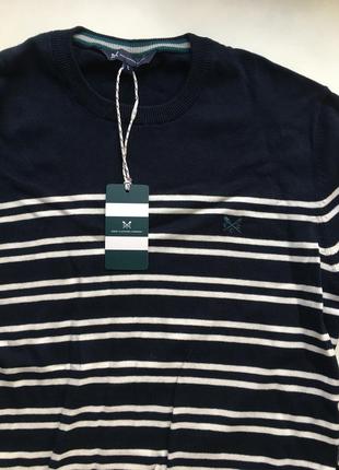 Чоловічий трикотажний джемпер crew clothing4 фото