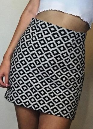 Жаккардовая юбка zara
