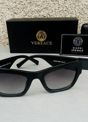 Versace очки женские солнцезащитные черные с градиентом1 фото