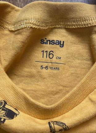 Лонгслів футболка на довгий рукав sinsay 5-6 років2 фото