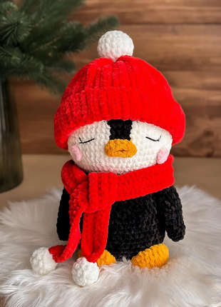 Пингвин, новеньколетняя игрушка,плюшевый пингвин