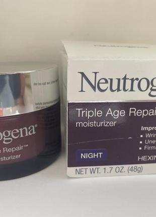 Ночной  увлажняющий крем neutrogena  triple age repair