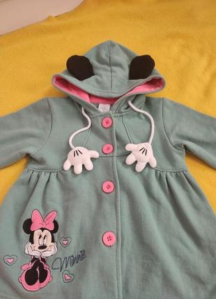 Крутезне пальто для дівчинки з minnie mouse мінні маус5 фото