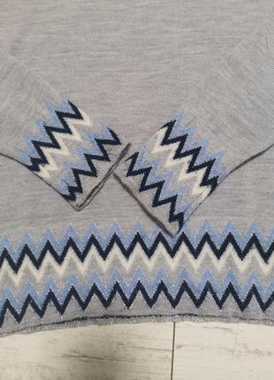 Тоненький шерстяной свитер, джемпер серый5 фото