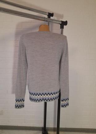 Тоненький шерстяной свитер, джемпер серый2 фото