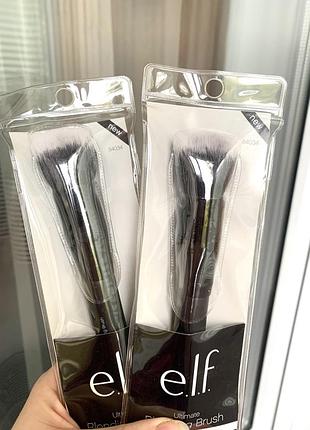 Кисть для безупречной растушевки тональных средств и пудры elf blending brush
