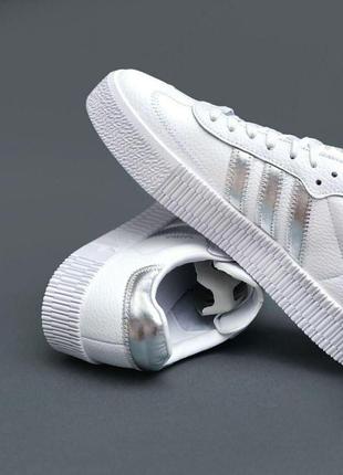 Кросівки жіночі adidas sambarose white silver8 фото