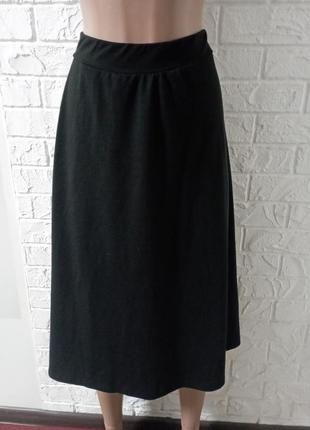 Черная трикотажная юбка label be в идеальном состоянии 2-3хl