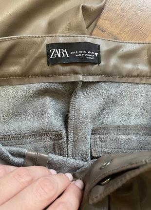 Лосины экокожа zara2 фото