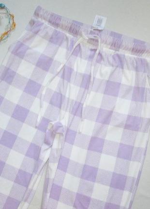 Суперовые флисовые домашние штаны в клетку peaches&dreams 💜❄️💜2 фото