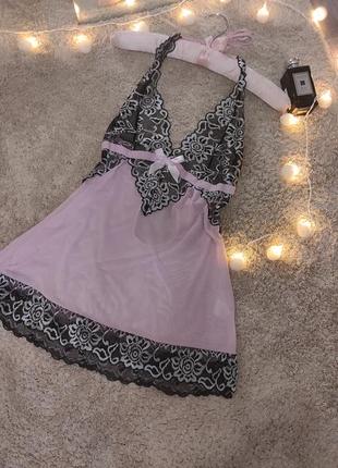 Пеньюар сетевой женский ночная рубашка