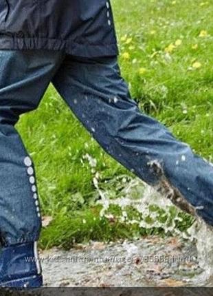 Вотерпруф грязепруф штаны непромокаемые 122-128 tchibo tcm дождевик7 фото