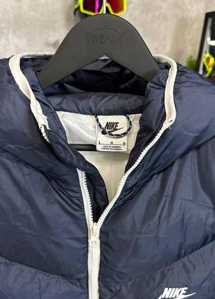 Трендовая премиум куртка пуховик в стиле nike 2023 качественный стильный молодежный зимний3 фото