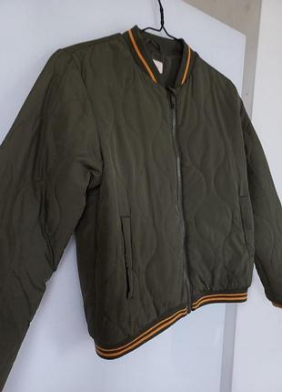 Only kids стеганая деми куртка бомбер 146-рост