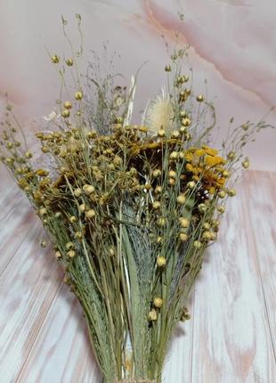 Осенний букет из сухоцветов, сухоцветы, декор в вазу, фотозона5 фото