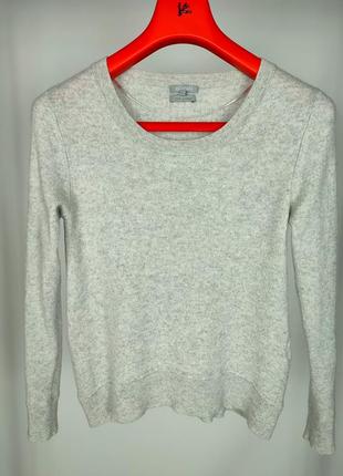 Madison 100% cashmere свитер женский серый