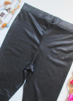 Шикарные черные леггинсы эко кожа под кожу высокая посадка asos  💜🌺💜4 фото
