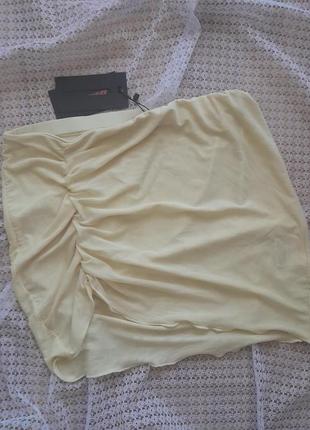 Стильная отворачивающаяся юбка из сетки peached1 фото