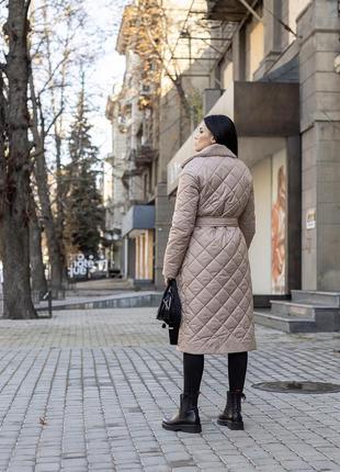 Стьобане зимове пальто3 фото