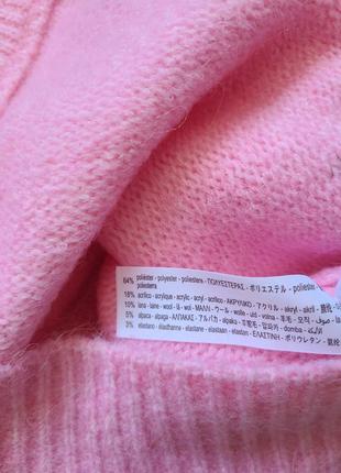 Кардиган кофта розовая вязаная s m zara 9598 1627 фото