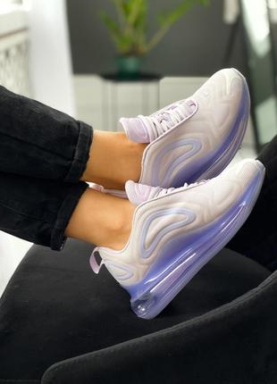 Nike air max 720 white violet, женские кроссовки найк