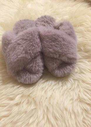 Классные пушистые тапочки
