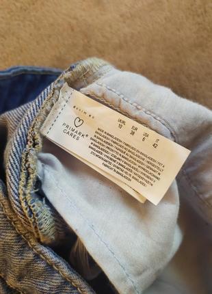 Шикарные, качественные плотные базовые джинсовые шорты mom высокая талия необработанный край потертости6 фото