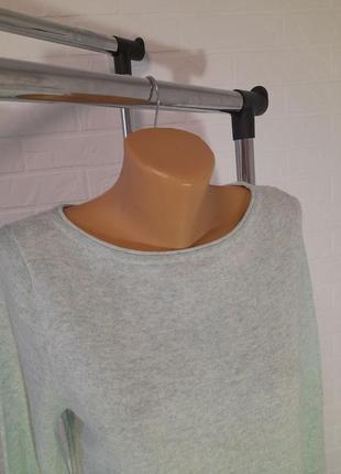 Тоненький свитерок, джемпер удлиненній, туника, мятного цвета3 фото