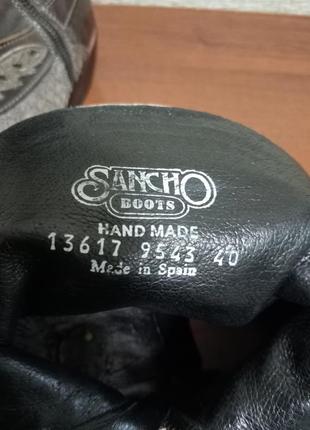 Sancho boots винтажные байкерские козаки с кожи питона.оригинал.7 фото