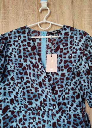 Стильное новое платье в леопардовый принт платье-52