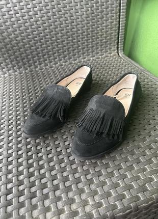 Замшевые туфли