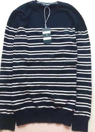 Чоловічий трикотажний джемпер crew clothing3 фото