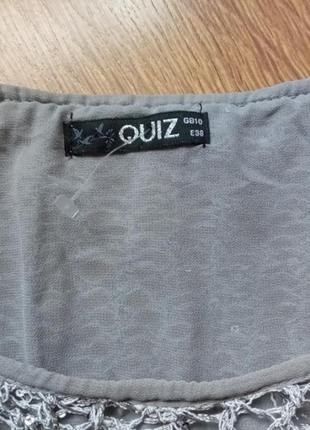 Блузка сетка шифон паетки quiz в стиле pacini.2 фото