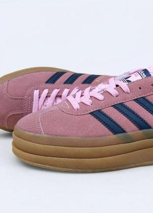 Кроссовки женские adidas gazelle pink6 фото