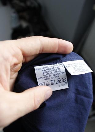 Polo ralph lauren мужская рубашка синяя однотонная с вышитым логотипом классическая s m tommy hilfiger hugo boss6 фото